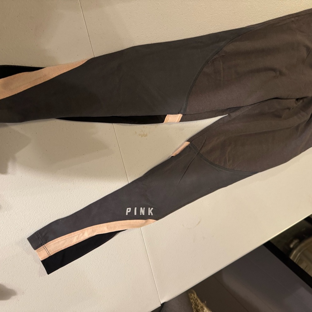 PINK Victoria's Secret Charcoal Yoga Leggings